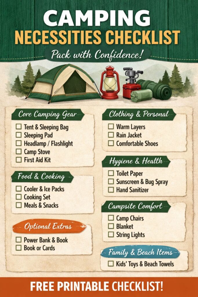 Camping Necessities Checklist
