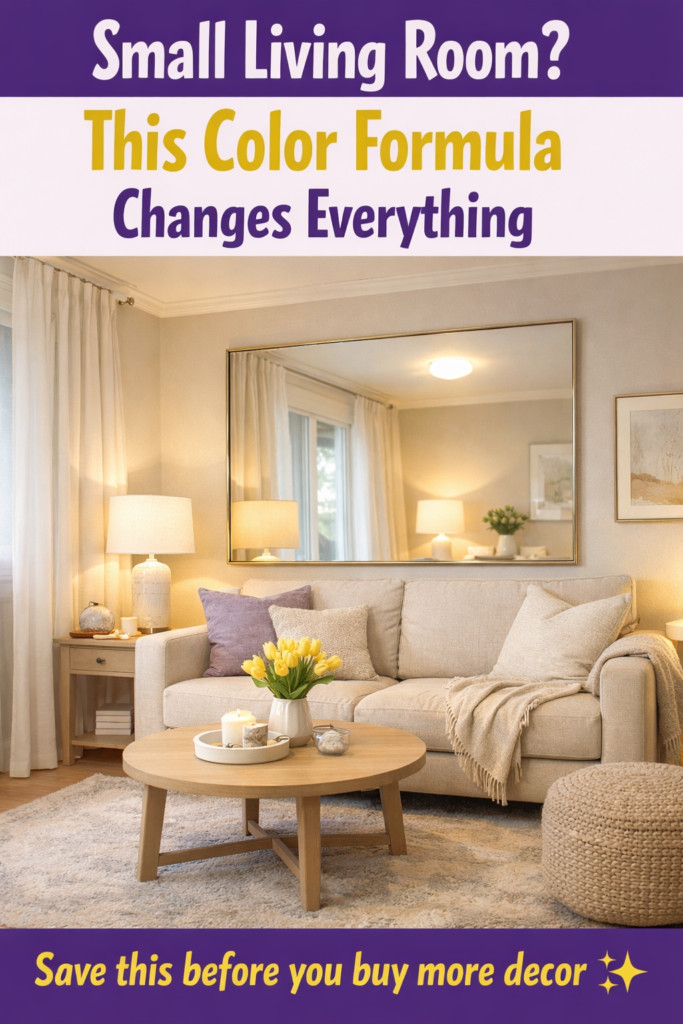 Color Combination for Small Living Room (That Makes Space Feel Bigger)