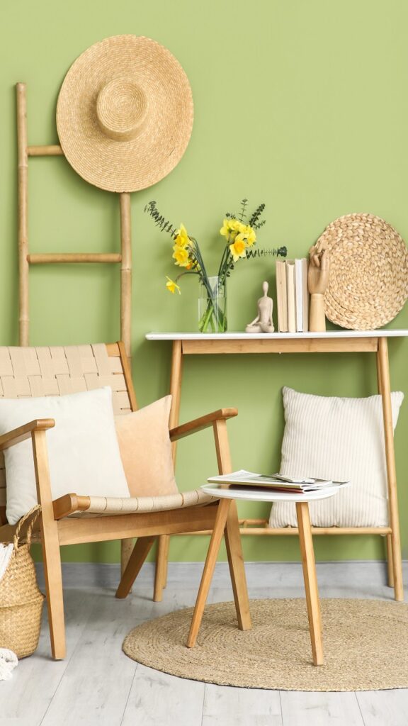 Spring Coffee Table Decor Using Light Reflective Materials