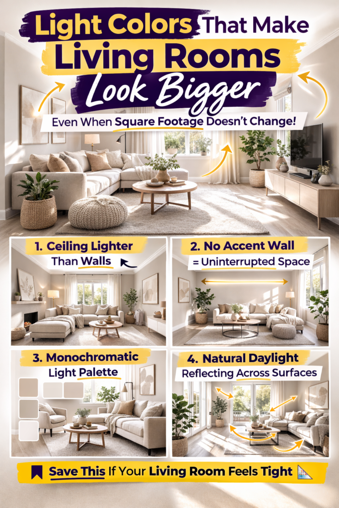 Light Color Combination for Living Room (Bright, Airy & Timeless)