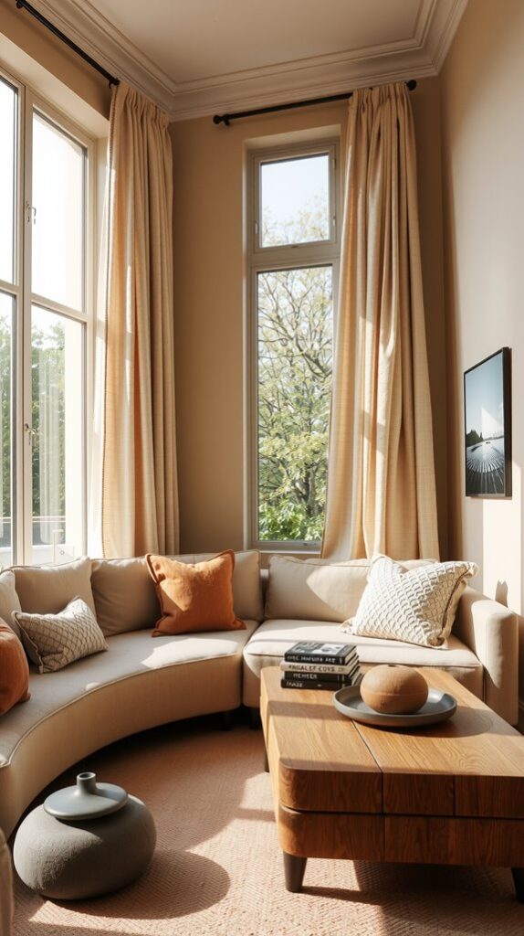 Combining Neutral Color For Small Living Space