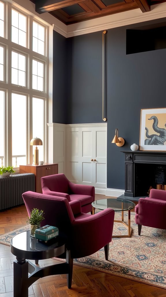 balanced dark wall decor