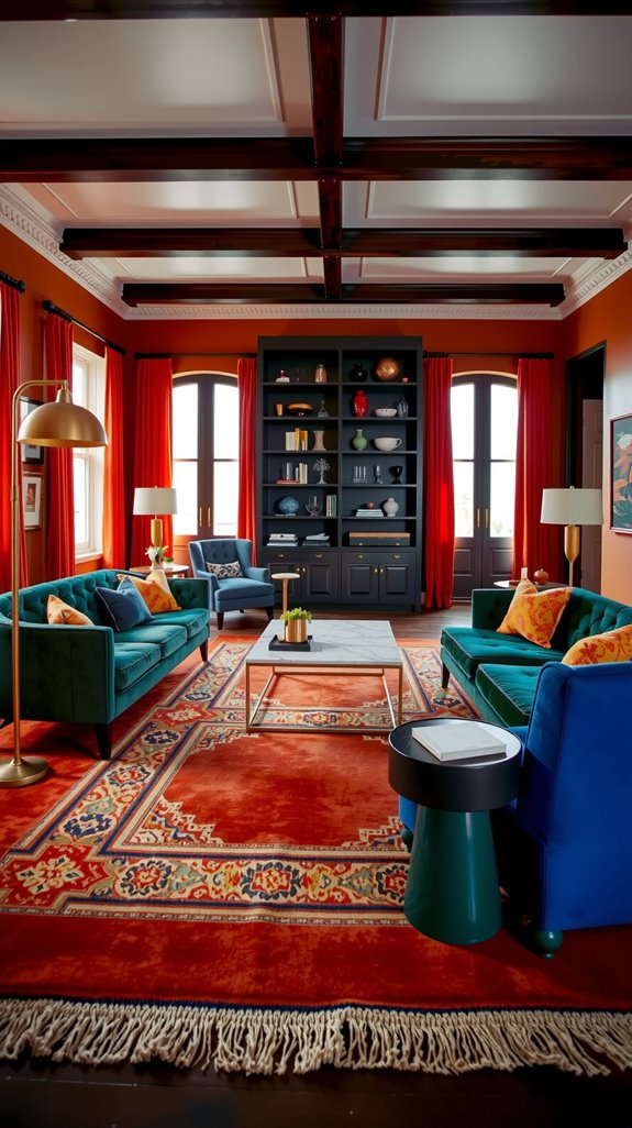 bold color statement spaces