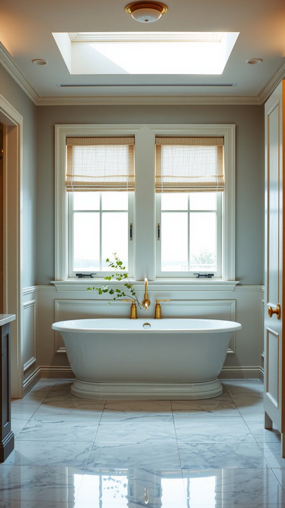brightening low light bathrooms