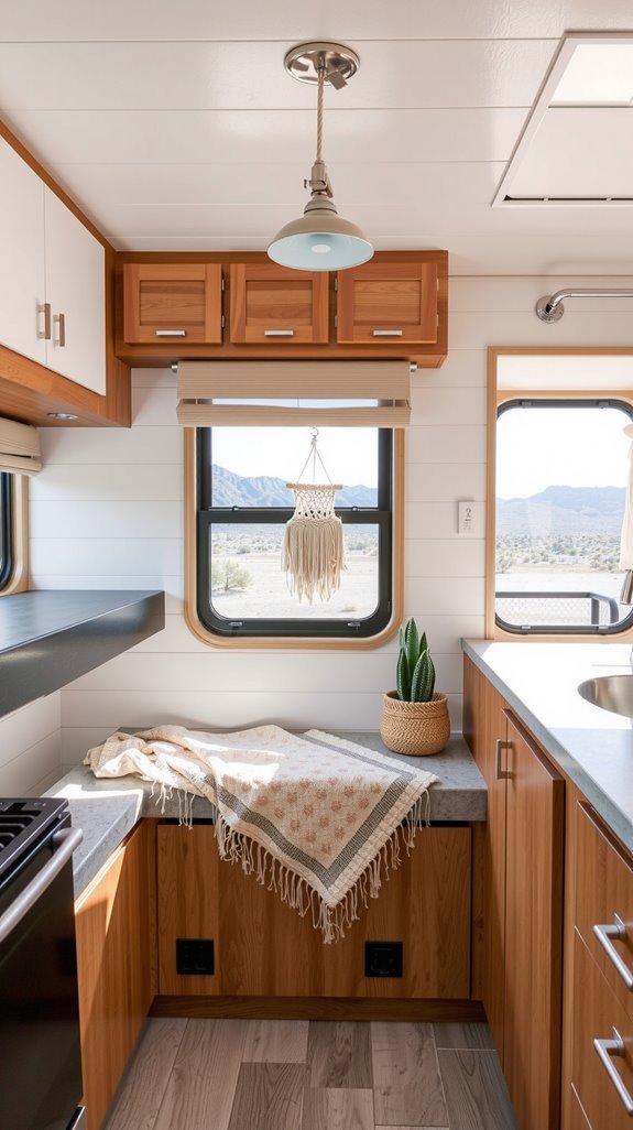 clean minimalist rv design