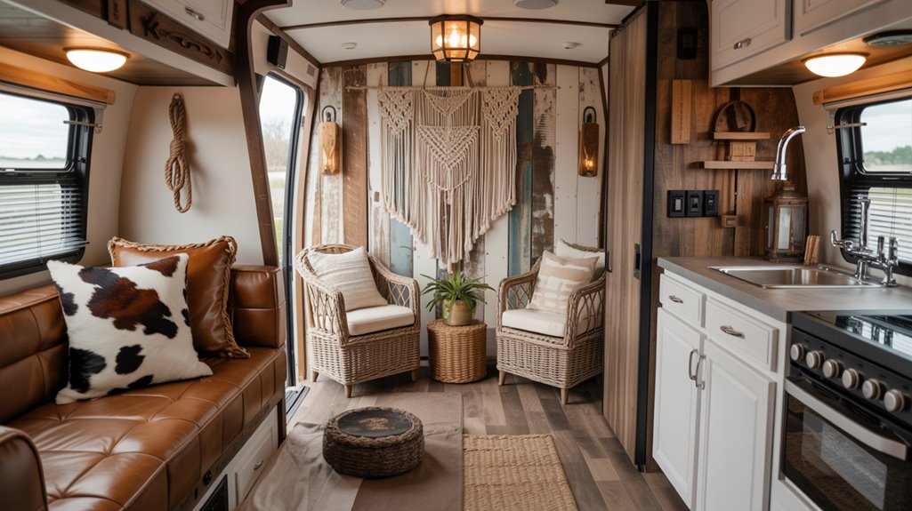 Boho, Rustic, Modern & Western RV Decorating Styles