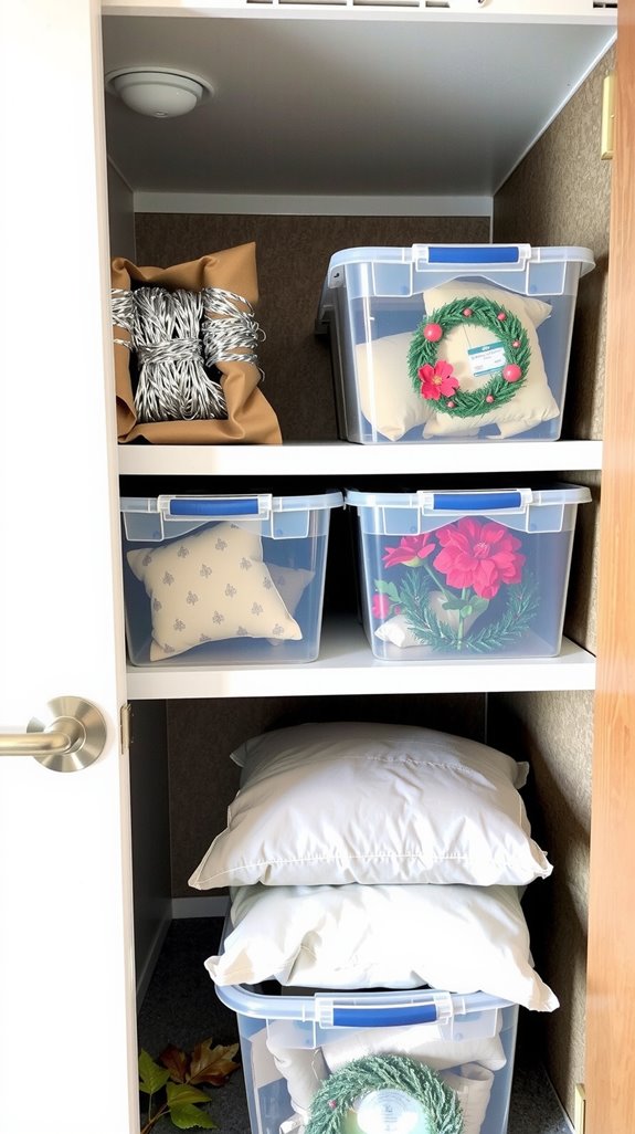efficient seasonal decor storage