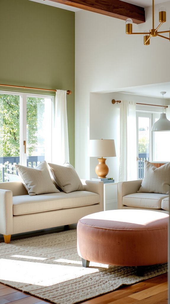 light color combinations enhance spaciousness