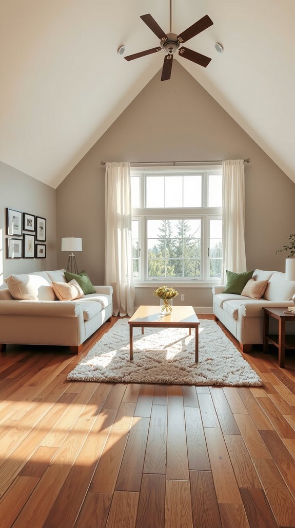 light colors enhance spaciousness