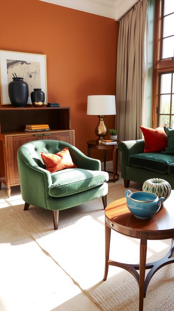 neutral base with accent colors