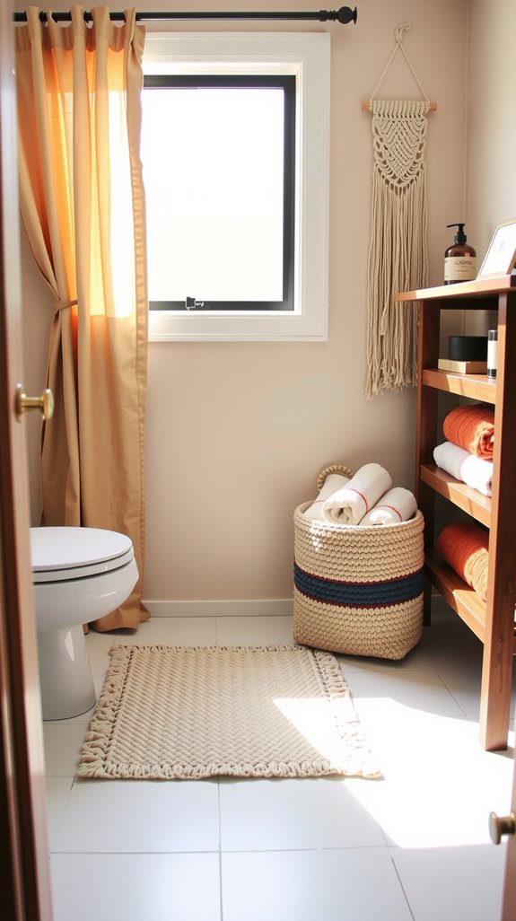 warm washable bathroom textiles