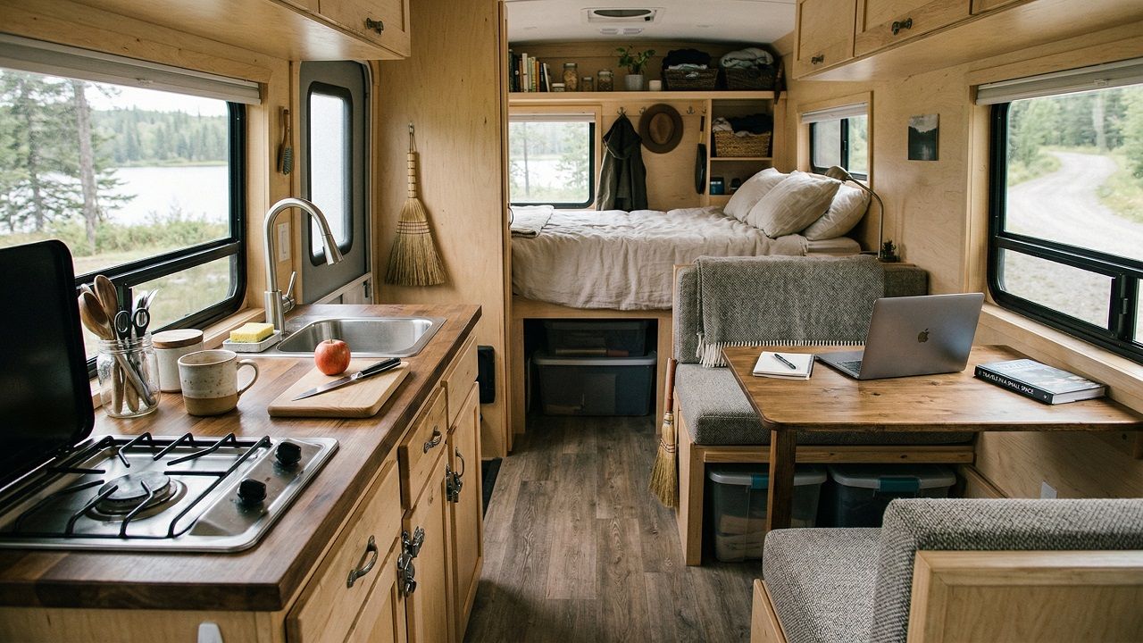 Camper Interior Ideas for Full-Time RV Living (Real-Life Layouts That Work)