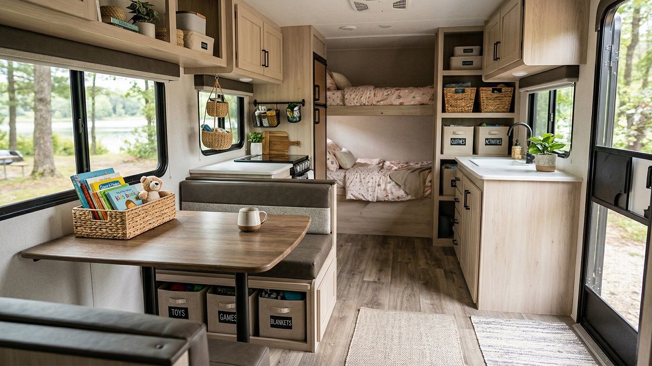 Camper Interior Ideas for Moms Who Need Clean, Organized Spaces Fast