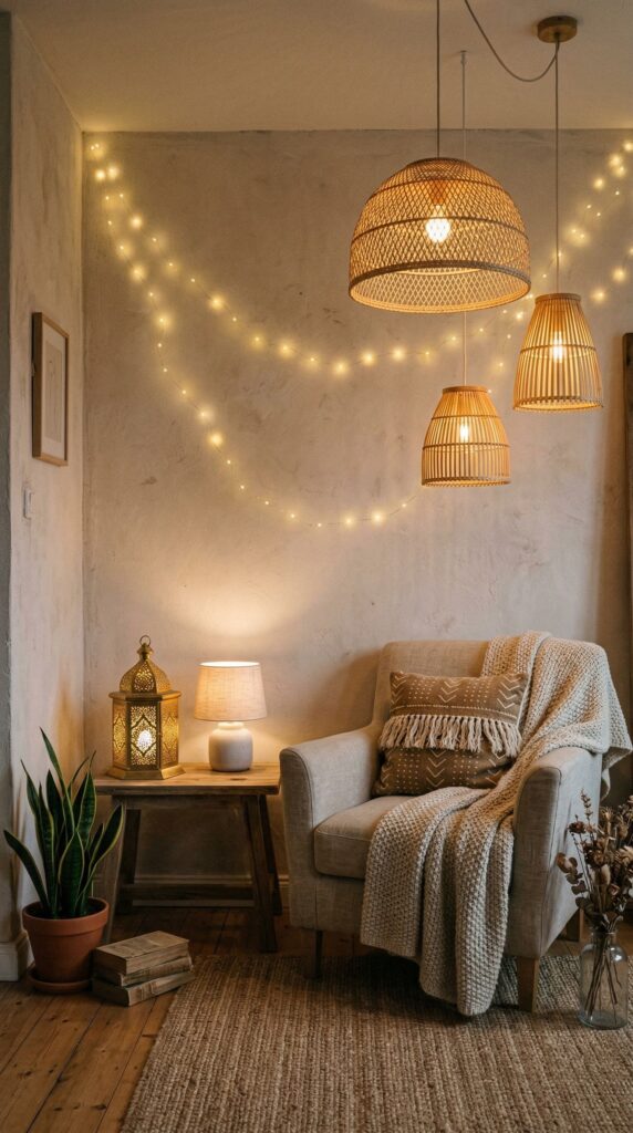 Neutral Lighting Ideas That Make Your Living Room Feel Soft & Elevated