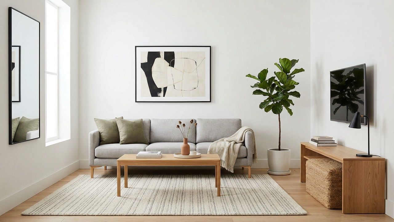 Small Minimalist Living Room Ideas That Feel Calm, Cozy & Clutter-Free (Without Looking Empty)