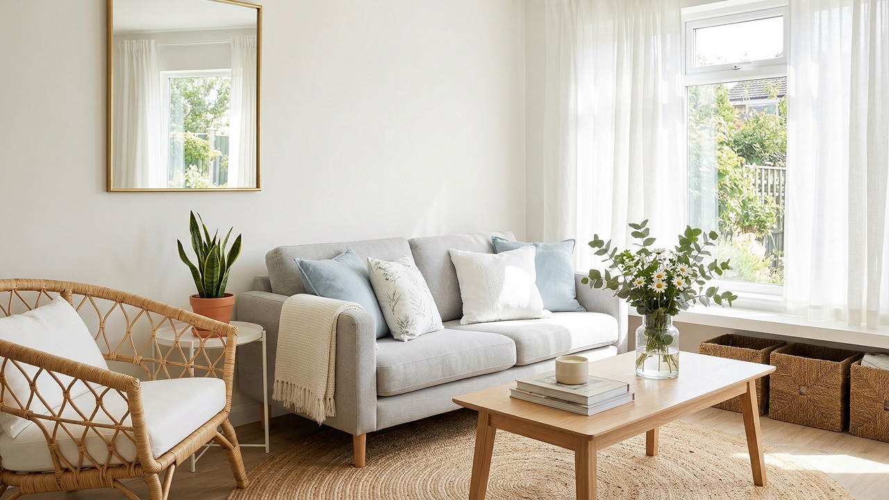 Summer Small Living Room Decor Ideas That Make Your Space Feel Light, Fresh & Instantly Better (Without Buying All New Furniture)