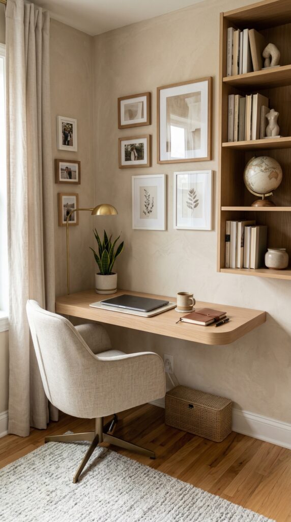 The "C-Suite" Corner: Crafting a Zoom-Ready Workspace in a 10x10 Room