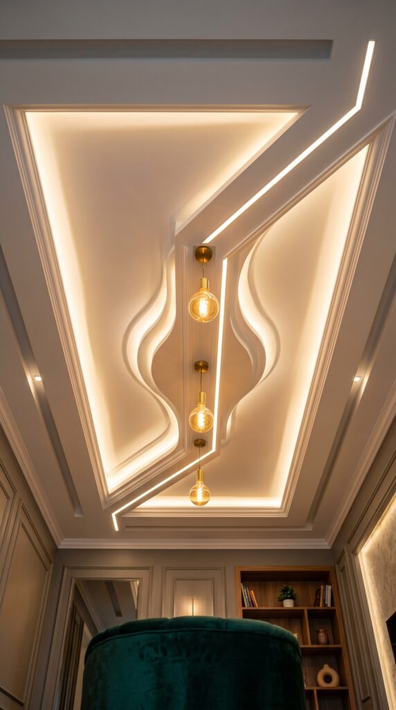 Simple False Ceiling Designs with Hidden Lighting