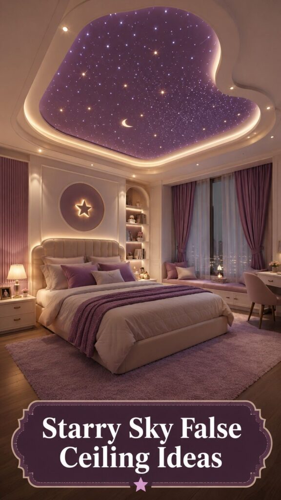Starry Sky False Ceiling Ideas That Make Bedtime Magical