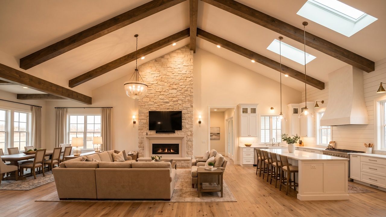 25 Vaulted Ceiling Ideas That Instantly Elevate Your Living Room, Bedroom & Kitchen (Modern, Cozy & High-End Looks)