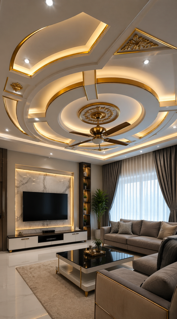 Simple False Ceiling Designs for Living Room (Clean & Minimal Looks)