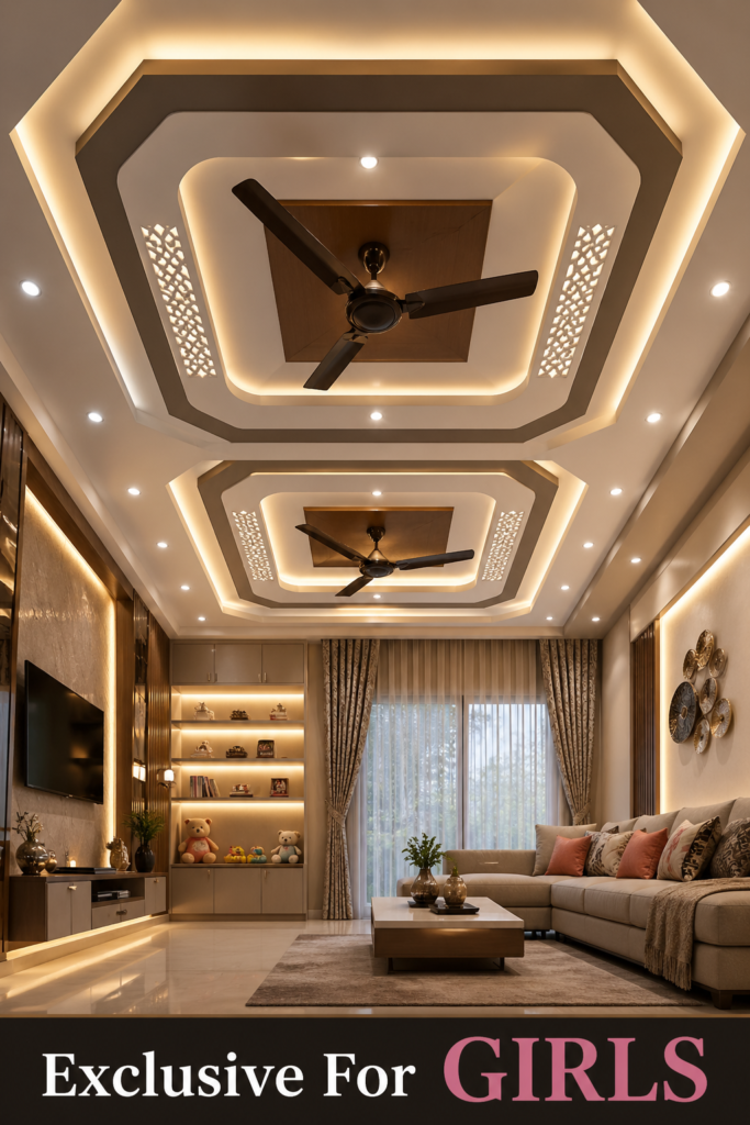 Challenges of Planning a Ceiling Around Two Fans