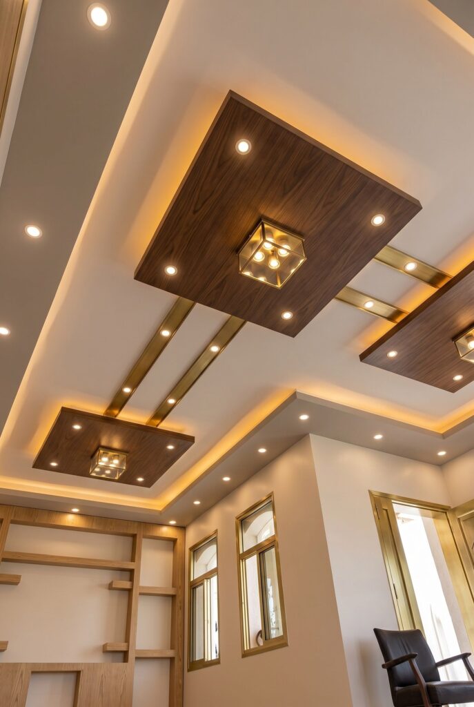 12 L-Shaped False Ceiling Design Ideas for Hall, Bedroom & Living Room