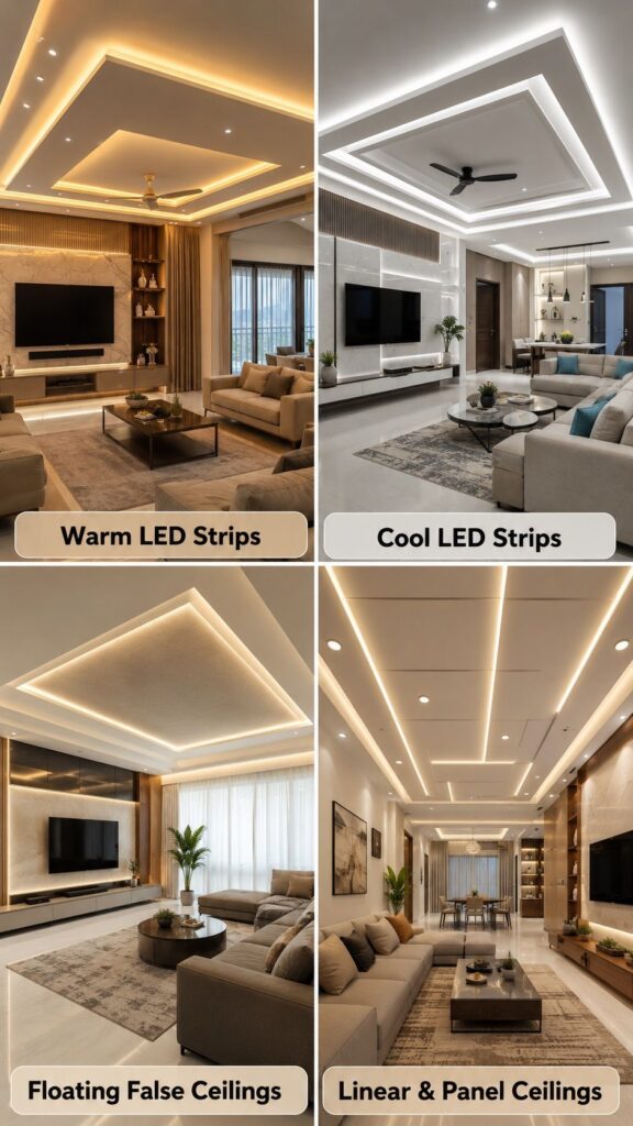 Perimeter LED Strips for a Clean, Minimal Look
