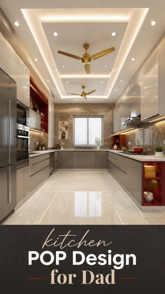 10 Kitchen POP Ceiling Design for 40+ DADS Needing to Hide Wires and Adding Better Lighting