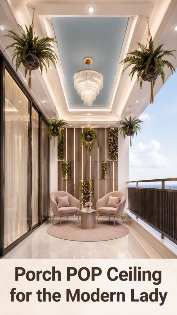 10 Porch POP Ceiling Design for Modern Lady Who Want a Stylish Outdoor Welcome