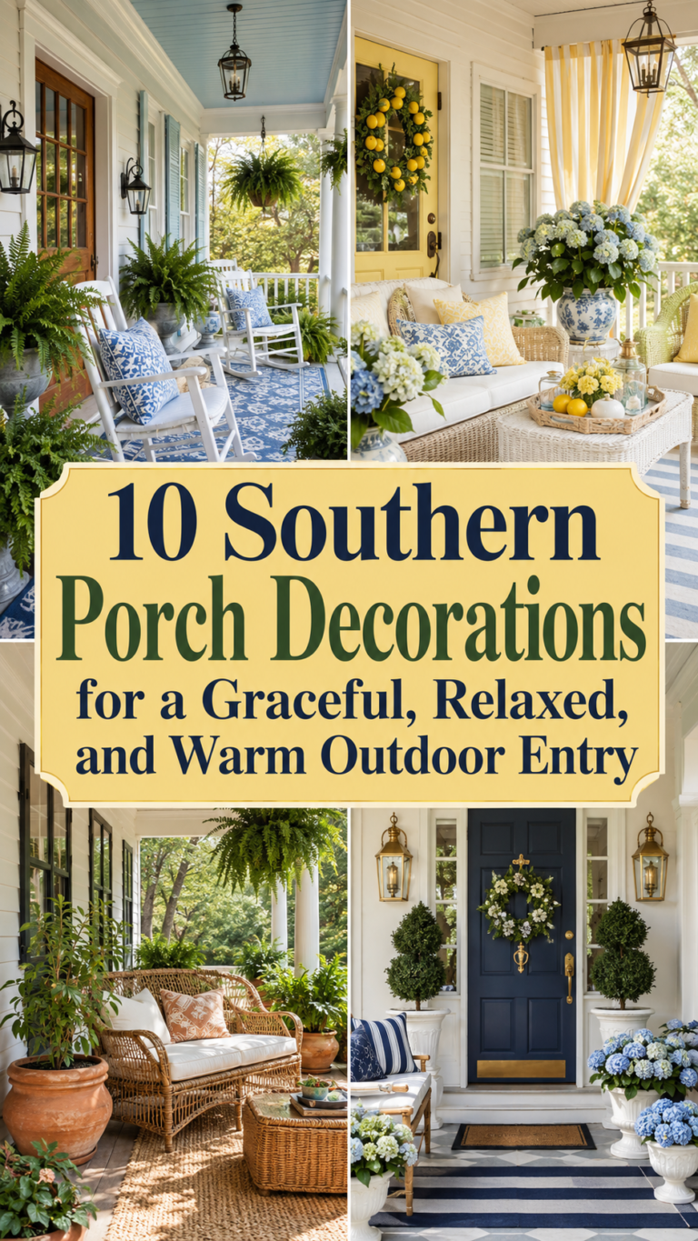 11 Southern-Inspired Summer Porch Decor for a Relaxed, Warm Outdoor ...