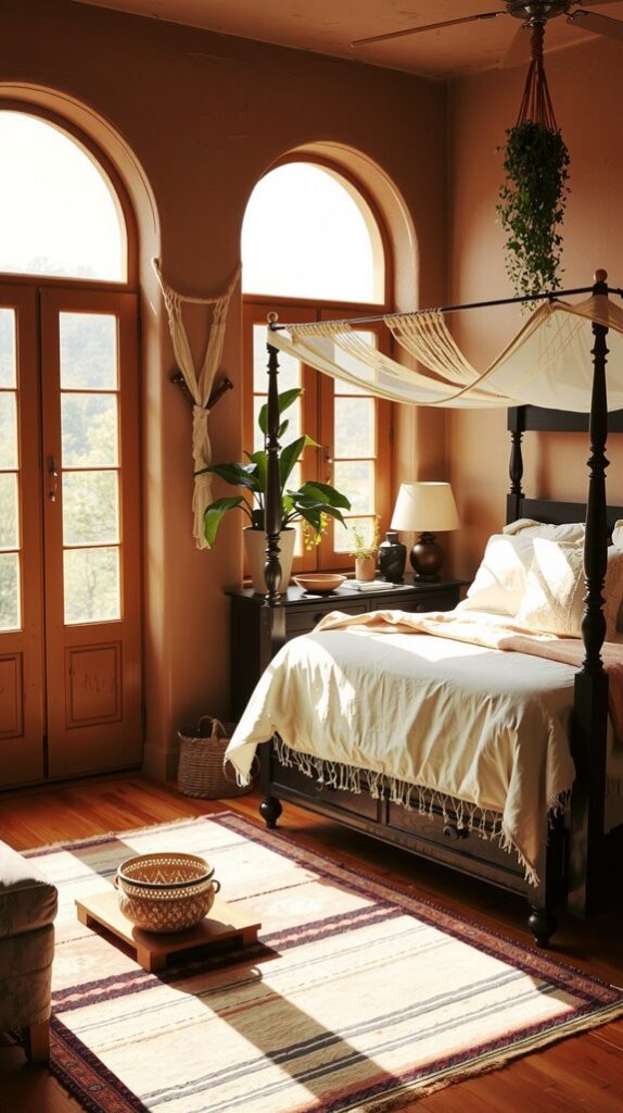 Let Natural Light Work Harder in Your Earthy Boho Bedroom
