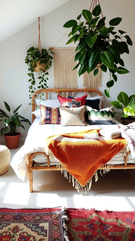 Choose Indoor Plants That Thrive in a Boho Bedroom