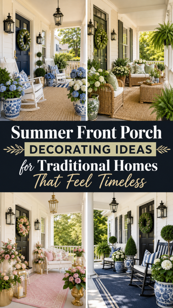 Layer Summer Porch Planters at Different Heights