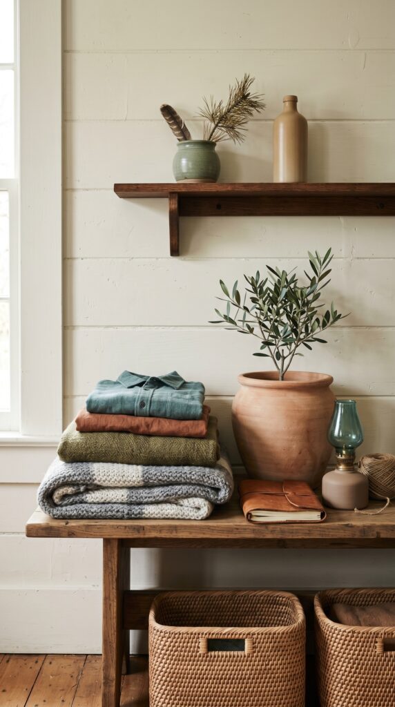 Earthy Color Palettes That Anchor a Camp-Style Room