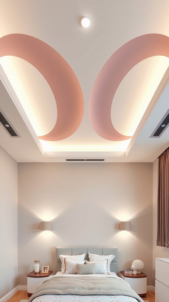 age neutral minimalist ceiling design