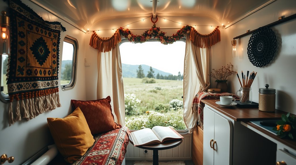 13 Boho Caravan Makeover for Creative Women & Solo Travelers Who Desire Personality and Warmth