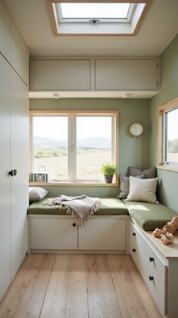 calm cohesive caravan interiors