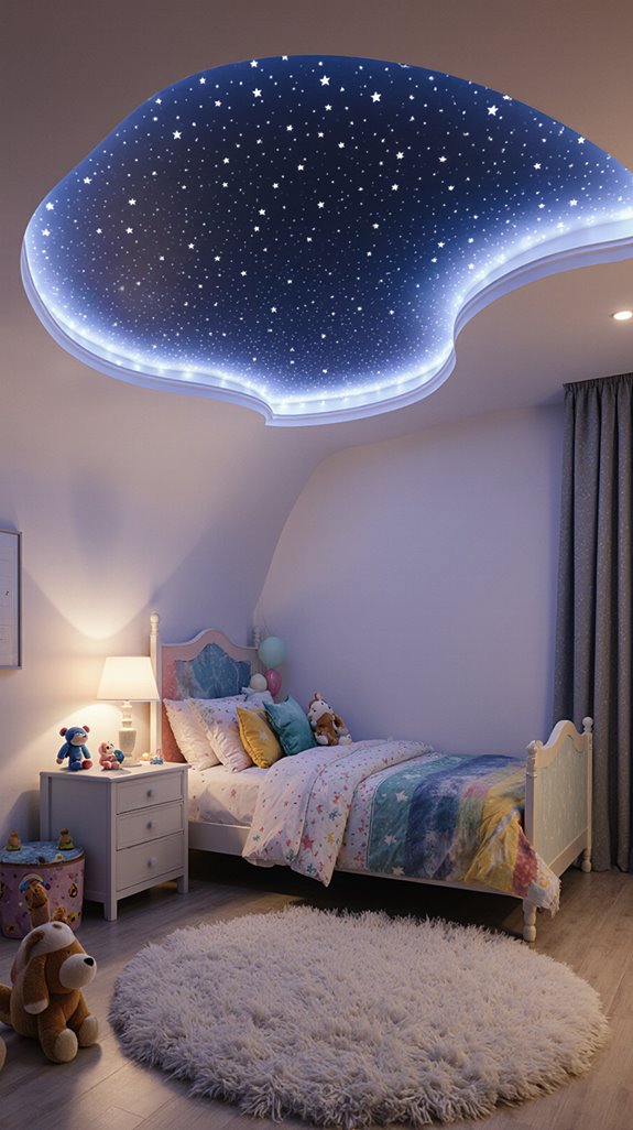 calming fiber optic ceiling