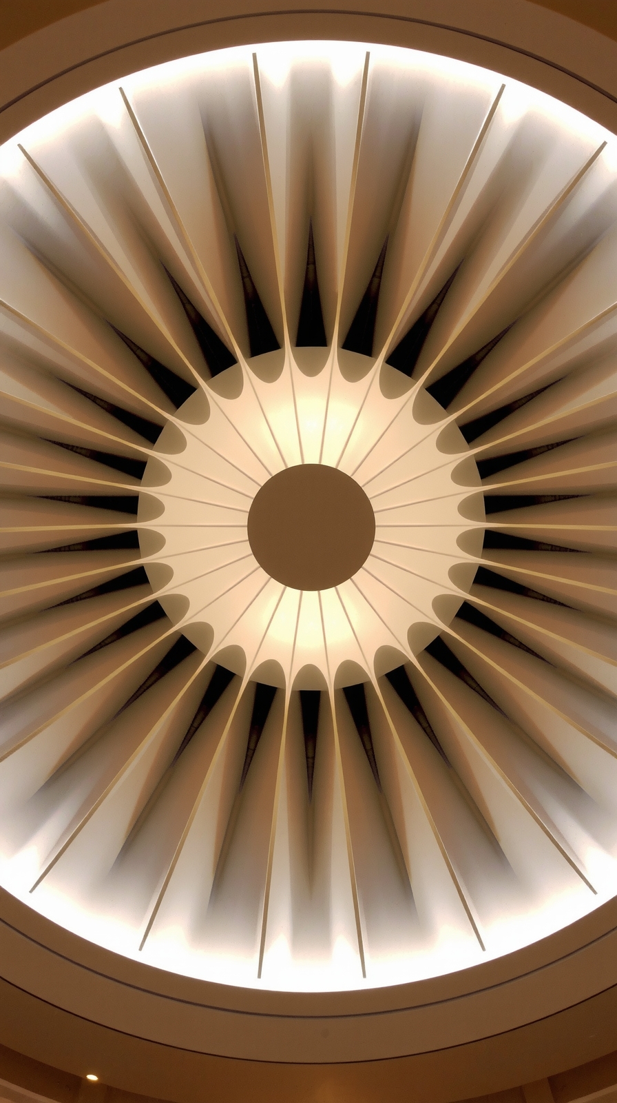 central sunburst circle design