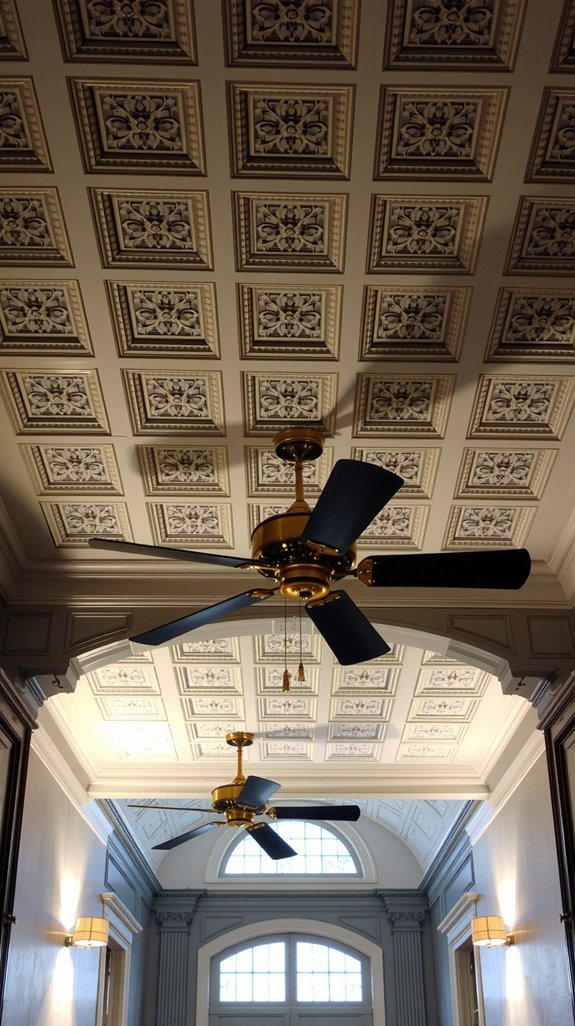 coffered fans define spaces