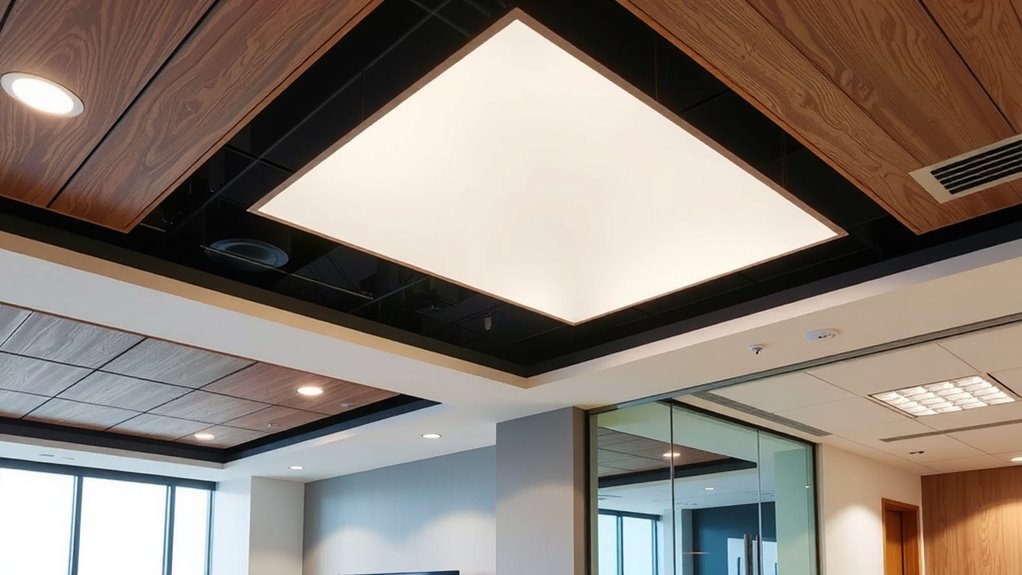 contemporary office ceiling designs