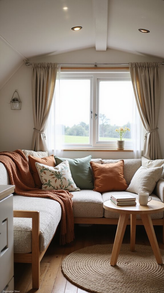 cozy caravan soft furnishings
