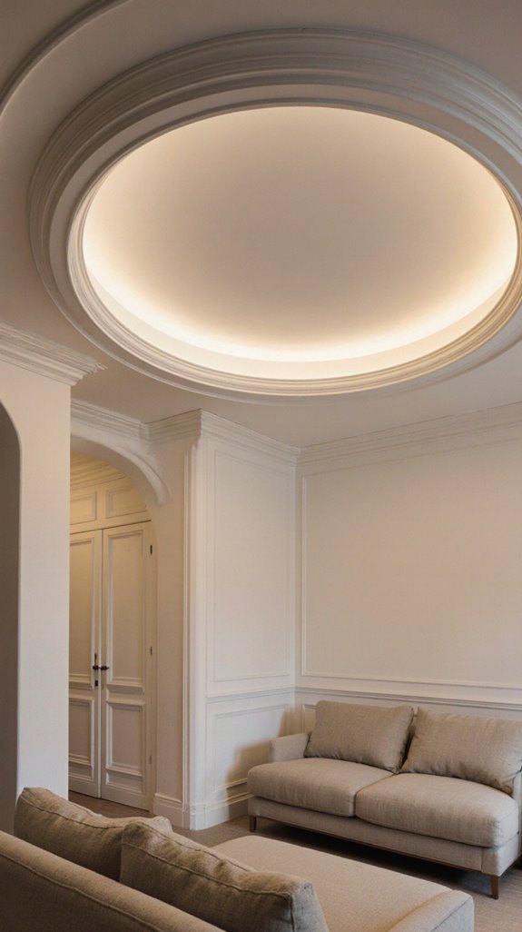 curved ceilings enhance spaciousness