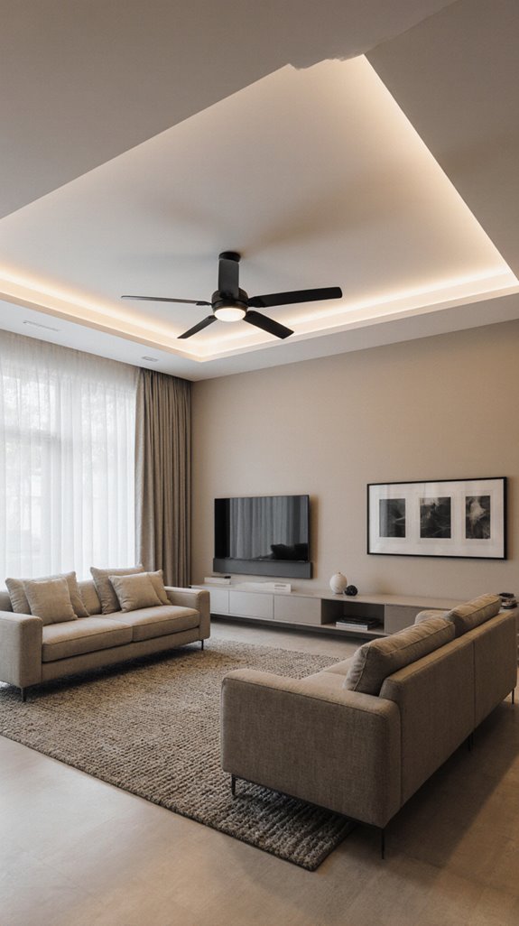 defined seating area ceiling