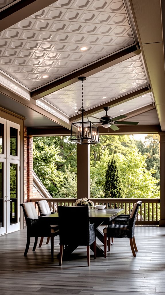 dramatic pop ceiling design