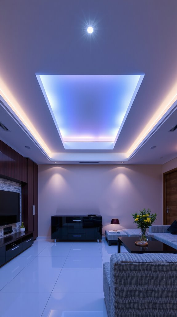 dynamic rgbw ceiling illumination