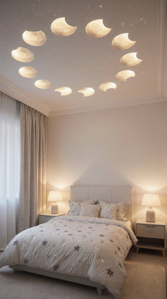 elegant lunar ceiling design