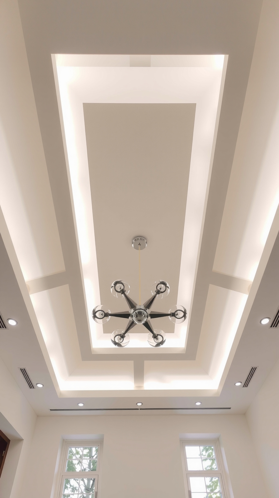 elegant minimalist tray ceilings