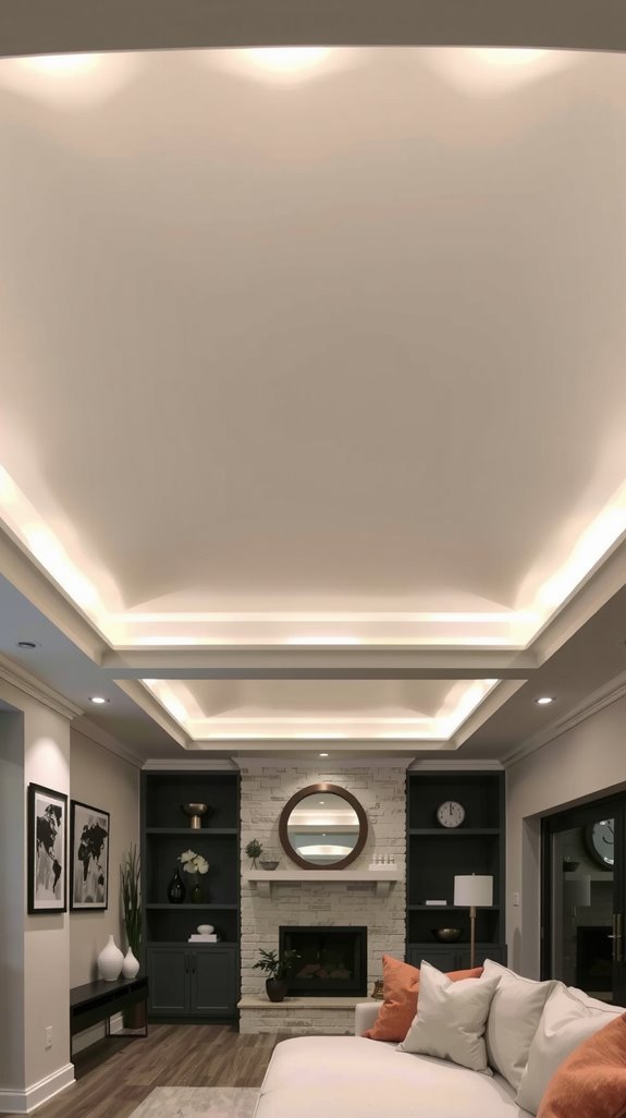elevate ceilings with tray design
